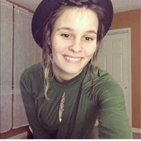 Everly Tops - Olive green top